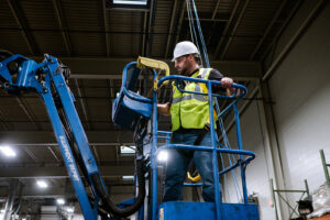 industrial computer network cable installation